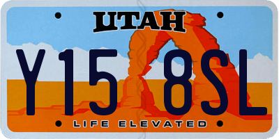 UT license plate Y158SL