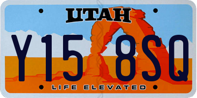 UT license plate Y158SQ