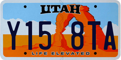 UT license plate Y158TA