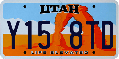 UT license plate Y158TD