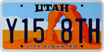 UT license plate Y158TH