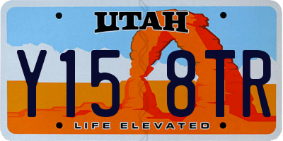 UT license plate Y158TR
