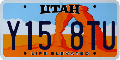 UT license plate Y158TU