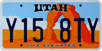 UT license plate Y158TY