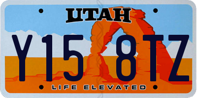 UT license plate Y158TZ