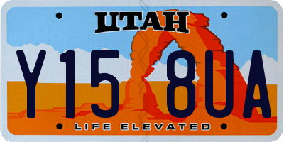 UT license plate Y158UA