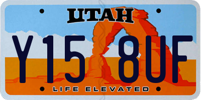UT license plate Y158UF