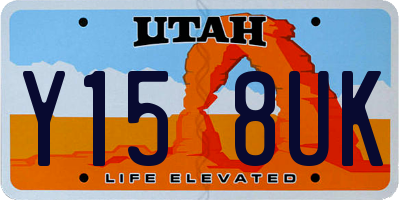 UT license plate Y158UK