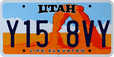UT license plate Y158VY