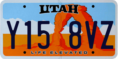 UT license plate Y158VZ