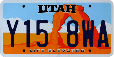 UT license plate Y158WA
