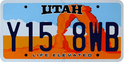UT license plate Y158WB