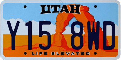 UT license plate Y158WD