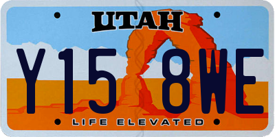UT license plate Y158WE