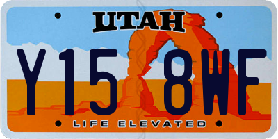 UT license plate Y158WF