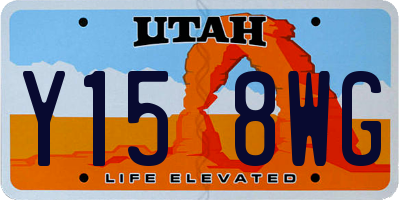 UT license plate Y158WG