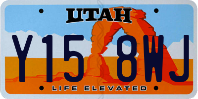 UT license plate Y158WJ