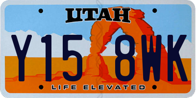UT license plate Y158WK