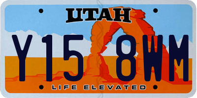 UT license plate Y158WM