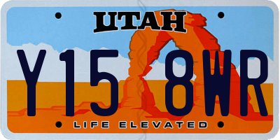 UT license plate Y158WR
