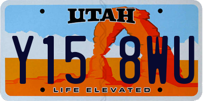 UT license plate Y158WU
