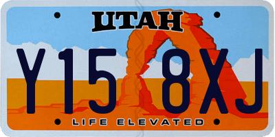 UT license plate Y158XJ