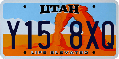UT license plate Y158XQ