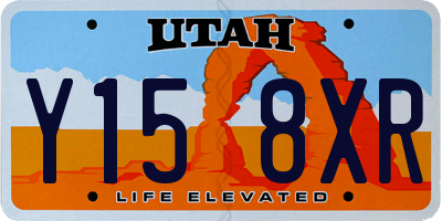 UT license plate Y158XR