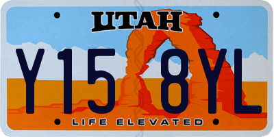 UT license plate Y158YL