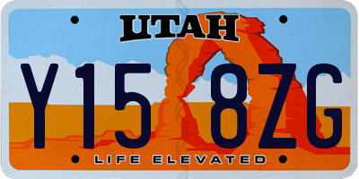 UT license plate Y158ZG