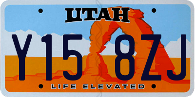 UT license plate Y158ZJ
