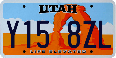 UT license plate Y158ZL