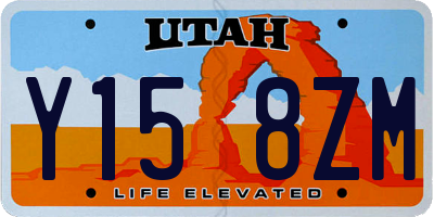 UT license plate Y158ZM