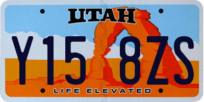 UT license plate Y158ZS