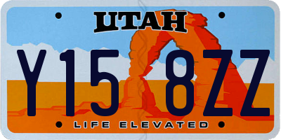UT license plate Y158ZZ