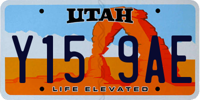 UT license plate Y159AE