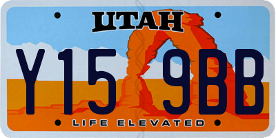 UT license plate Y159BB