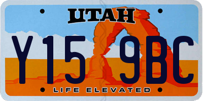 UT license plate Y159BC