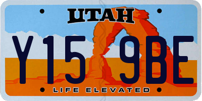 UT license plate Y159BE