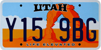 UT license plate Y159BG