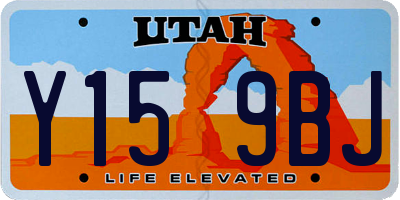 UT license plate Y159BJ