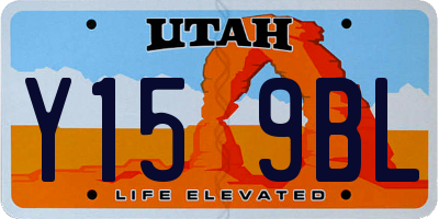UT license plate Y159BL