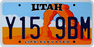 UT license plate Y159BM
