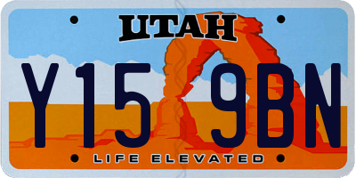UT license plate Y159BN