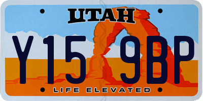UT license plate Y159BP