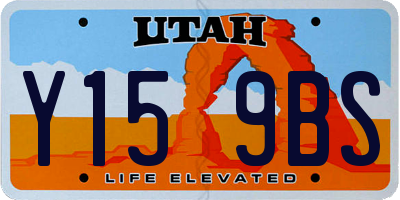 UT license plate Y159BS