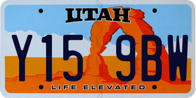 UT license plate Y159BW