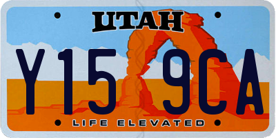 UT license plate Y159CA