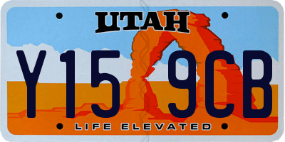 UT license plate Y159CB