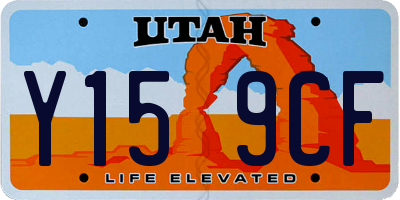 UT license plate Y159CF